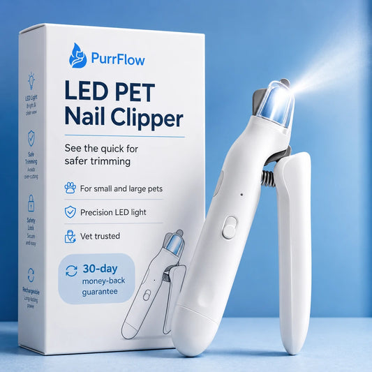 Pet Nail Clipper — Quiet 2-in-1 Trimmer & Grinder