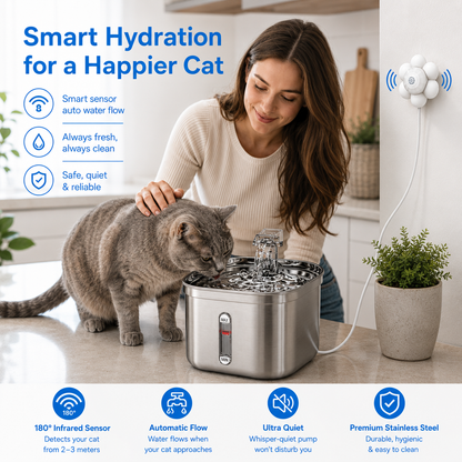 PurrFlow Smart Cat Water Fountain for cats - Australian pet hydration